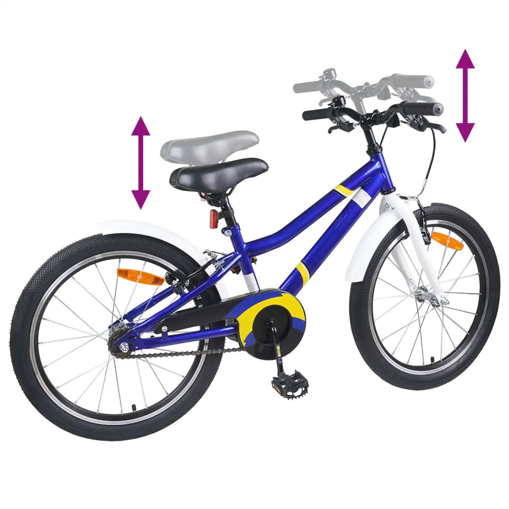 Bicicletta per Bambini 24 Pollici per 8-12 anni Blu e bianco 42009413