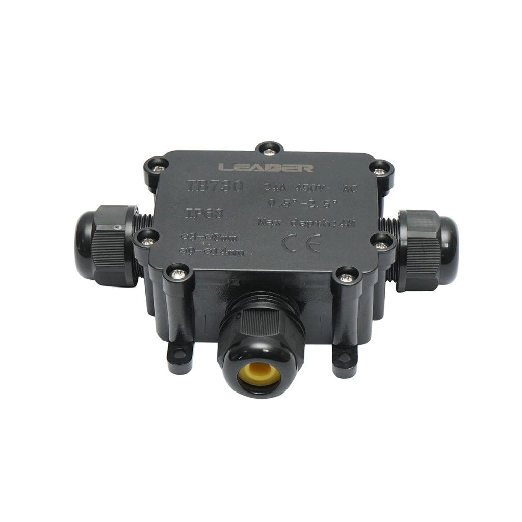 Scatola di derivazione stagna 24A 450V AC, 3 vie 3-14mm IP68 Leader