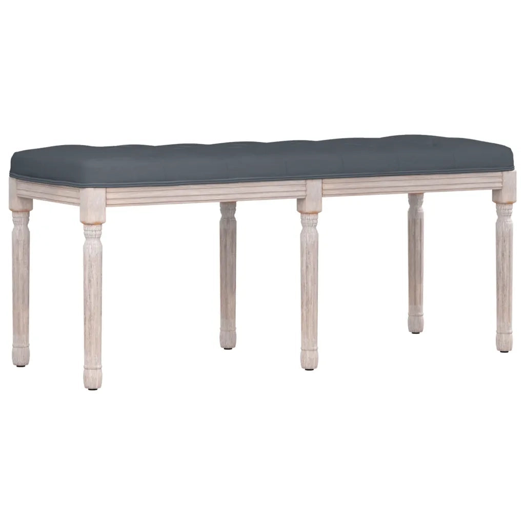 Panca Grigio Scuro 110x40x49 cm in Velluto