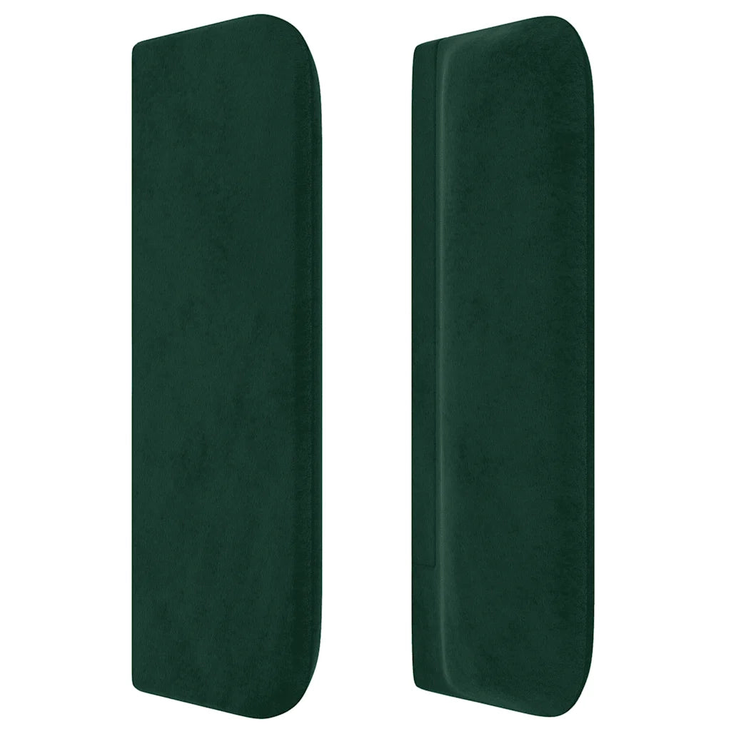 Testiera ad Orecchio Verde Scuro 147x16x78/88 cm in Velluto