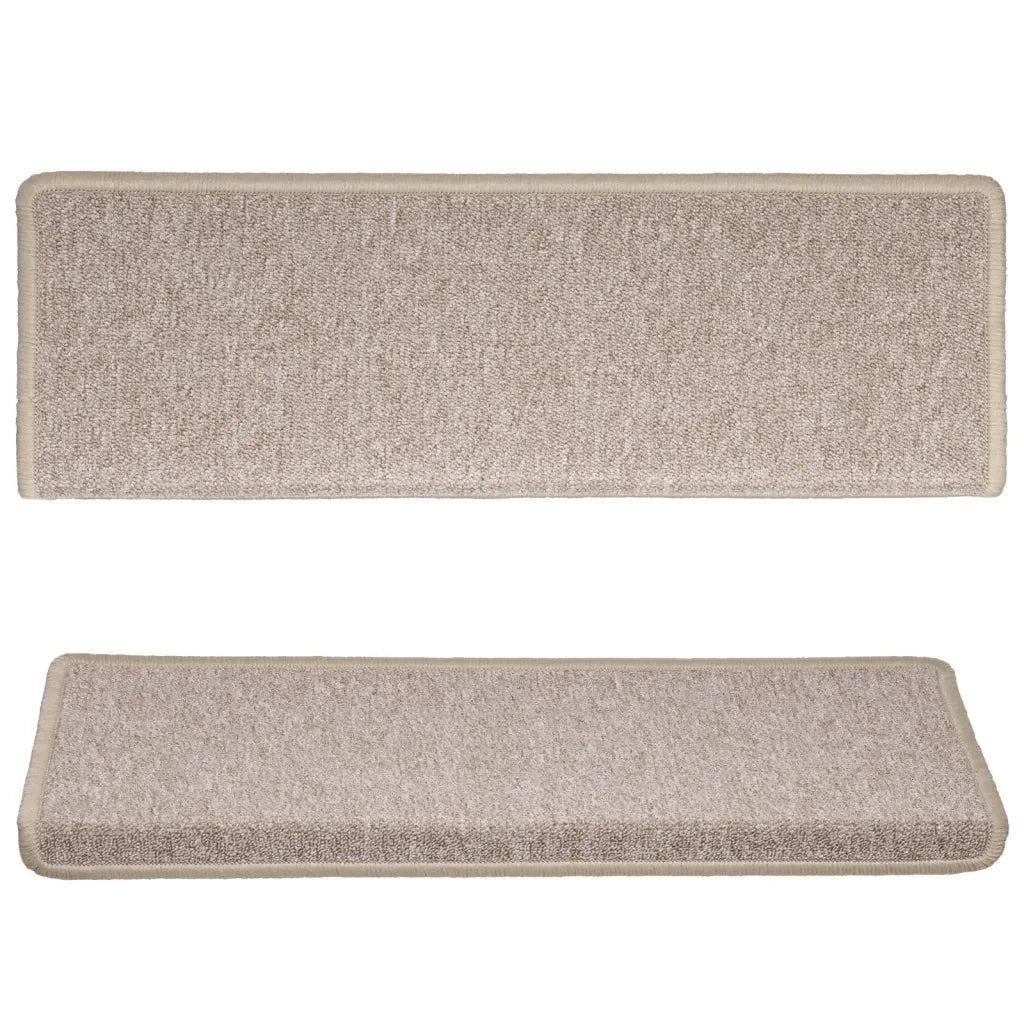 Tappetini per scale 15 pz 65x21x4 cm Talpa Bordo rettangolare 134573