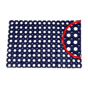 Lady Doc B0157816 Zerbino Gommino Componibile in Gomma Morbida con Piedini Antiscivolo 16 mm Spessore 100x150 cm colore Nero