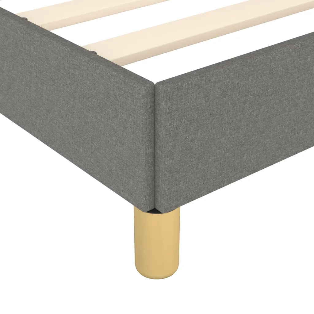 Giroletto senza Materasso Grigio Scuro 120x190 cm in Tessuto 3270500