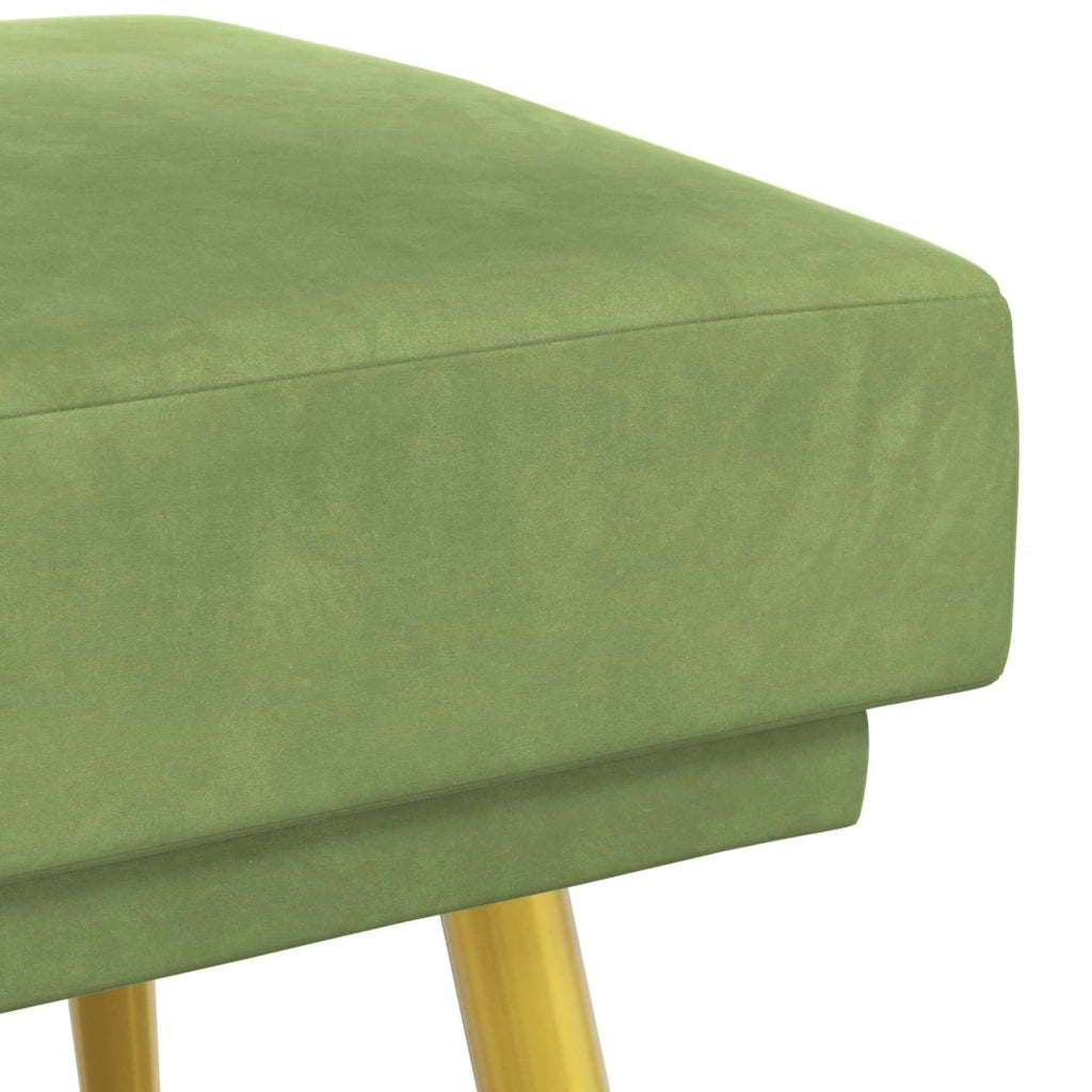Panchina a doppio strato Verde chiaro 120 x 45 x 46 cm Velluto 42038588