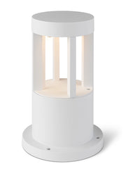 Lampione a led lampioncino lampada illuminazione da esterno palo da giardino bianco moderno 12w ip65 30cm Colore della luce: Luce calda
