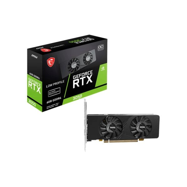 Svga msi geforce rtx 3050 lp e 6g oc nvidia pcie4.0 6gddr6 96bit 1507mhz 2xhdmi 1xdl-dvi 1xdp lp + brackets 2slot - 912-V812-213