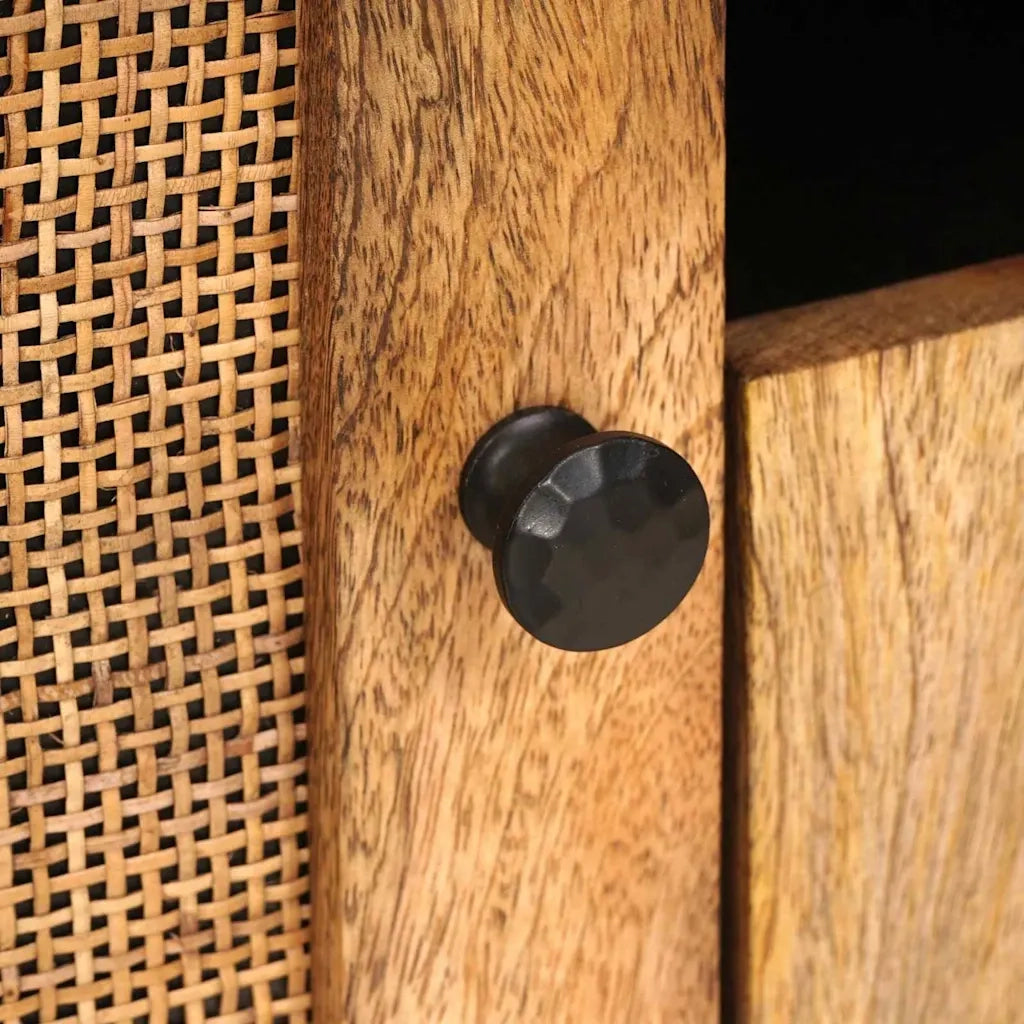 Mobile TV Marrone 105 x 33 x 46 cm Legno di mango massello