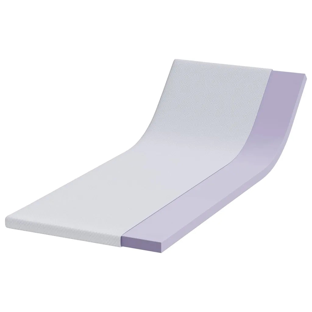 Topper per materasso Bianco 80 x 200 cm Tessuto Jacquard CFW2514450