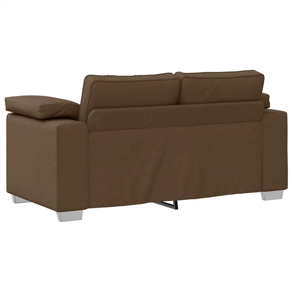 Divano a due posti Marrone 160 cm Tessuto 4105221
