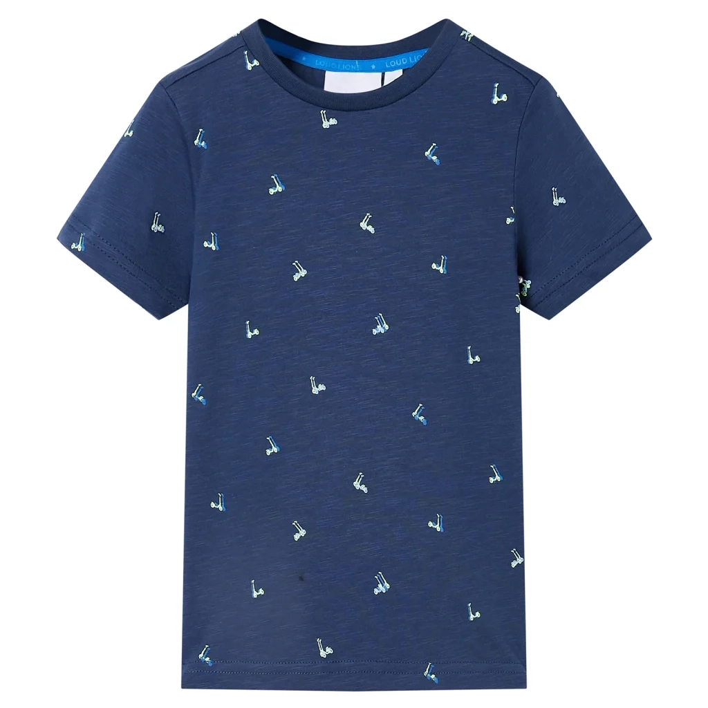 Maglietta da Bambino Blu Scuro 128cod mxl 112301