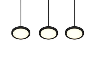 Lampada a Sospensione da Interno a LED in Metallo Nero Opaco