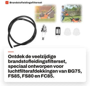 Filtro a gas per veicoli - Costruito con ABS di alta qualità - Adatto per BG75/FS85/FS80/FC85 - Installazione facile - Resistentente allo sforzo e alla corrosione - Set di filtri dell'aria affidabili - Filtro dell'aria