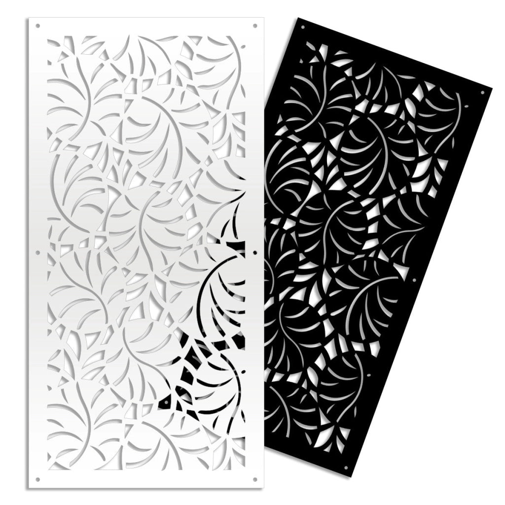 MANGROVIE - Pannello in PVC traforato - Parasole Colore: nero, Misura: 73x148 cm