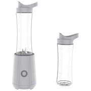 Tognana frullatore elettrico Iridea 450W, 4 lame in acciaio inox, 2 bicchieri portatili 600ml, coperchio antigoccia, grigio perla