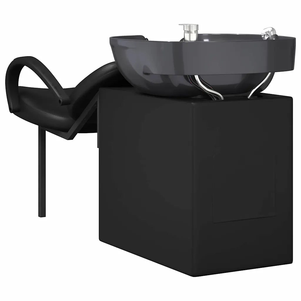 Sedia per Shampoo Nero 136 x 60 x 92 cm PVC 42009070