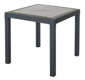 tavolo dallas cm 80x80x74h antracite cod:ferx.82703