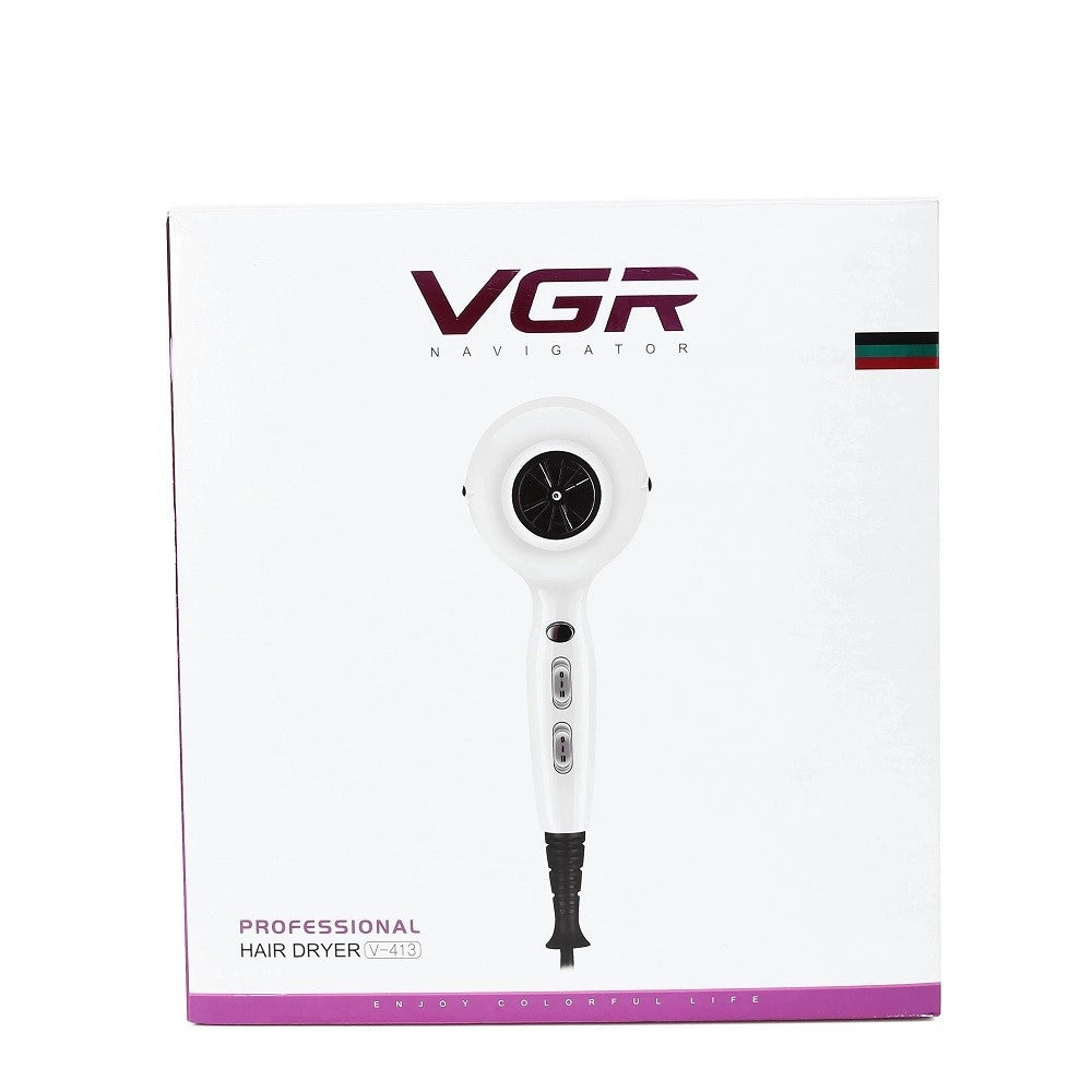 Trade Shop - Asciugacapelli Phon Elettrico Professionale Ad Alta Potenza 2200w 2 Ugelli V-413 -