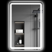 Specchio Bagno LED con Touch e Antiappannamento ¨C Xylo ¨C 70x100cm Bianco