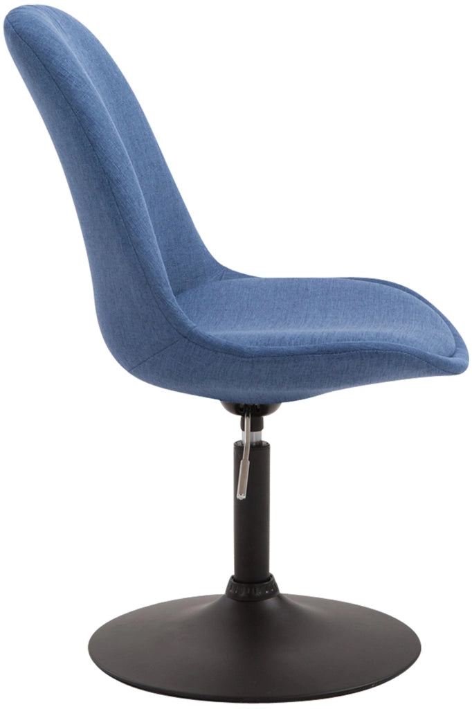 Sedia da pranzo MAVERICK in tessuto blu,nero