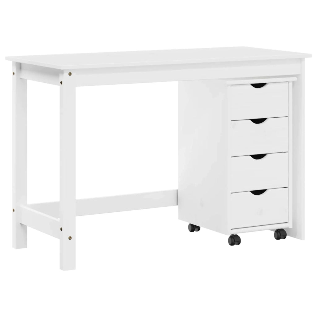 Set di Scrivania e Armadietto 2 pz Bianco 3438771