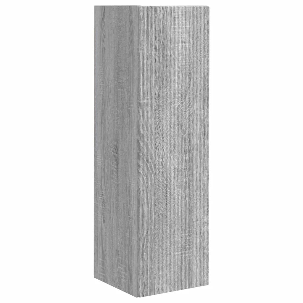 Mobile TV da parete 2 pz-Set di 2 Mobile TV a Muro-Credenza TV Grigio Sonoma 30 x 31 x 100 cm