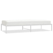 Letto singolo | Letto per adulti | Giroletto in Metallo Bianco 90x200 cm