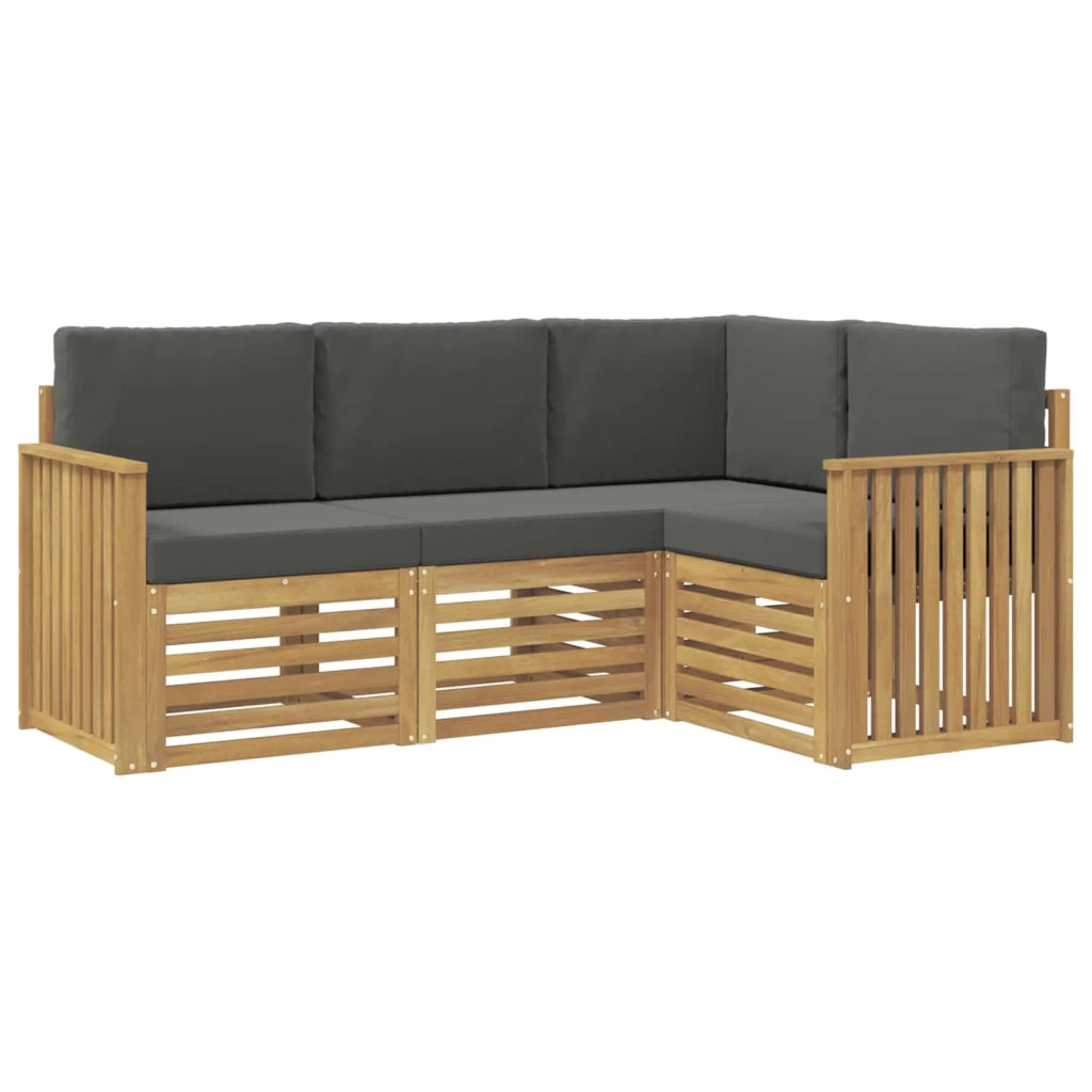 Set divani 4 pcs Bianco e Antracite 187,5 x 128,5 x 73 cm 3391752