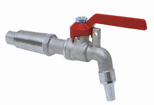 rubinetto x botti sfera con portalucchetto n. 4/mm.12 cod:ferx.8272