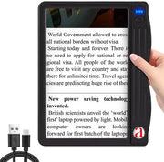 Vergrootglas Portatile con LED, 6X 30X, con Grande Obiettivo, per Lettura, Caricabile, Leggero e con Illuminazione per Piccoli Testi, Ideale per Seniores con Problemi di Viso, Modello NZQXJXZ