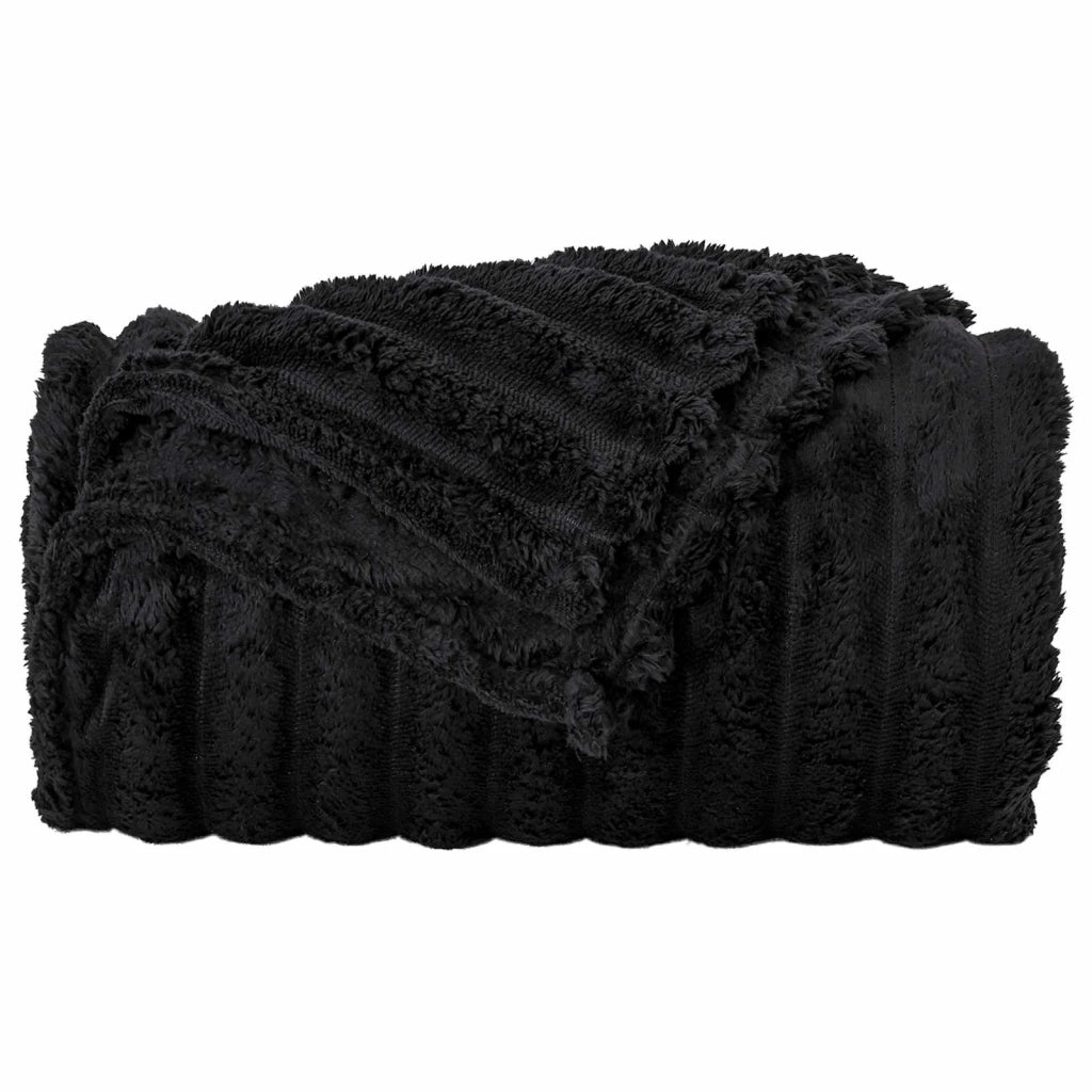 Coperta Nero 240 x 220 cm Panno
