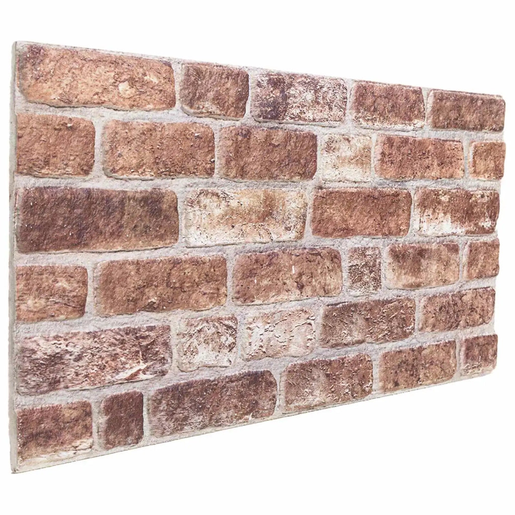 Pannelli da parete 10 pz Marrone 100 x 50 cm Schiuma EPS CFW1179099