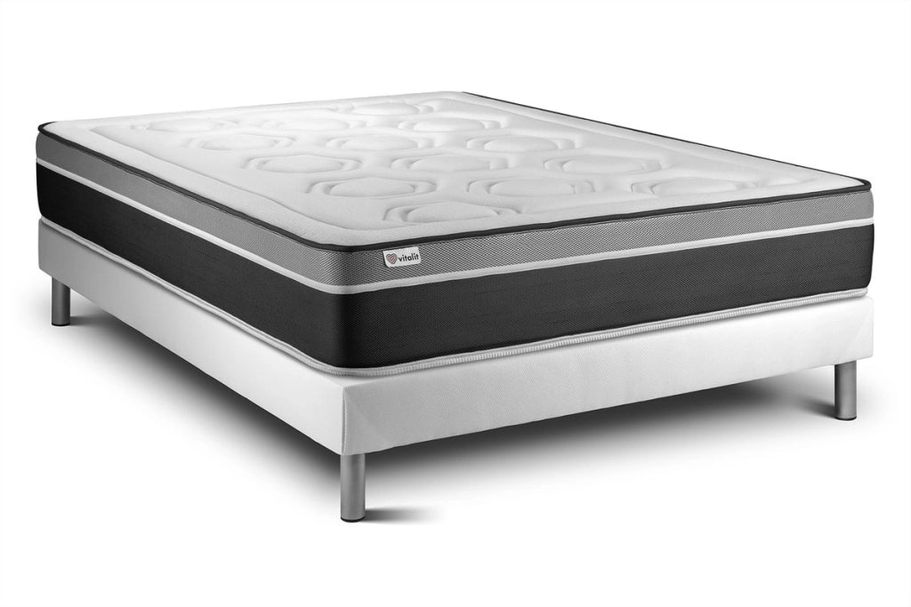 Letto con materasso VITAL CARE 135 x 200 cm Rete kit Bianco