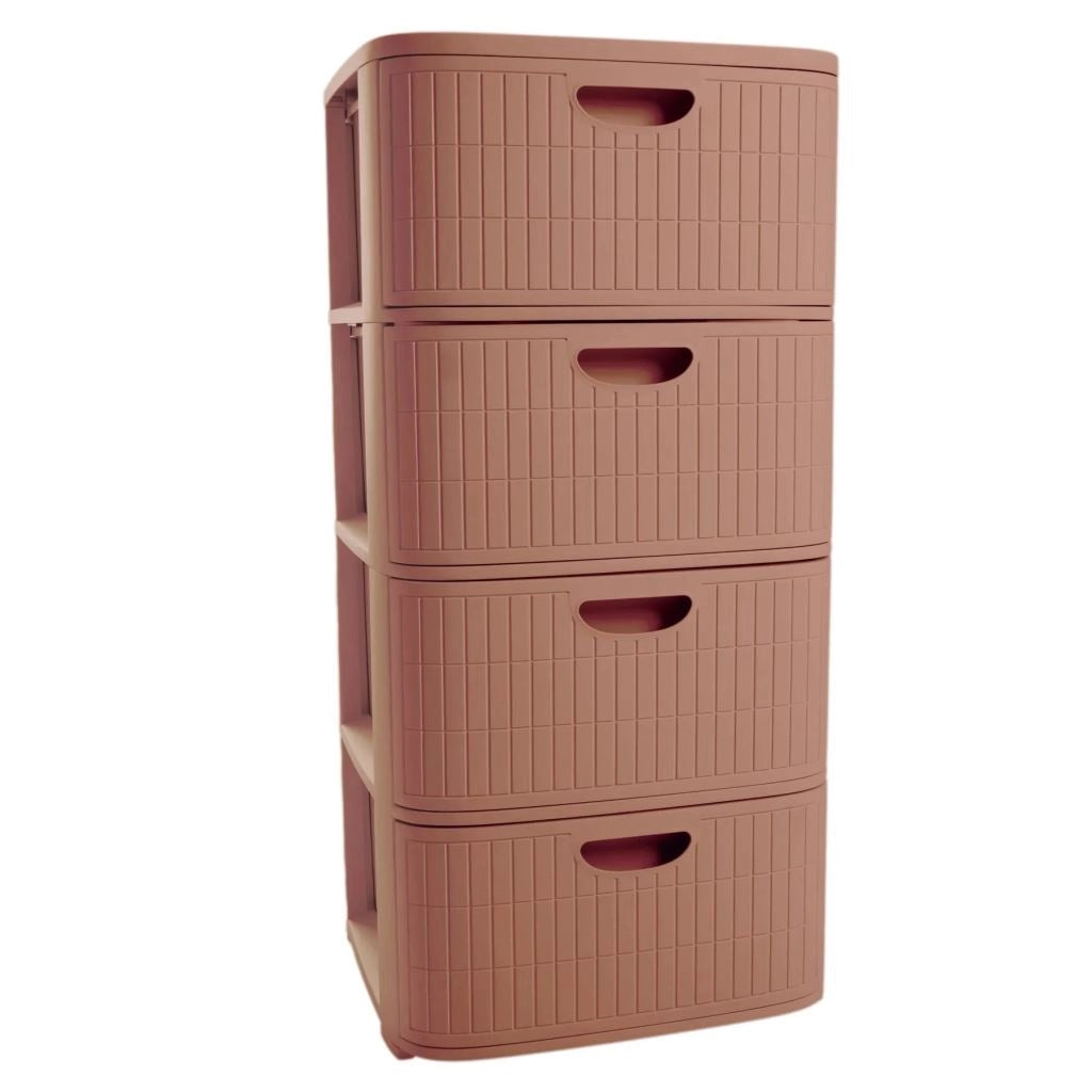 Cassettiera Domus 4 Cassetti Mocha Mousse 40 x 40 x 80 cm