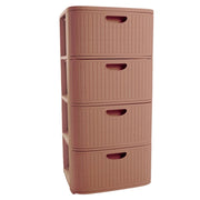Cassettiera Domus 4 Cassetti Mocha Mousse 40 x 40 x 80 cm