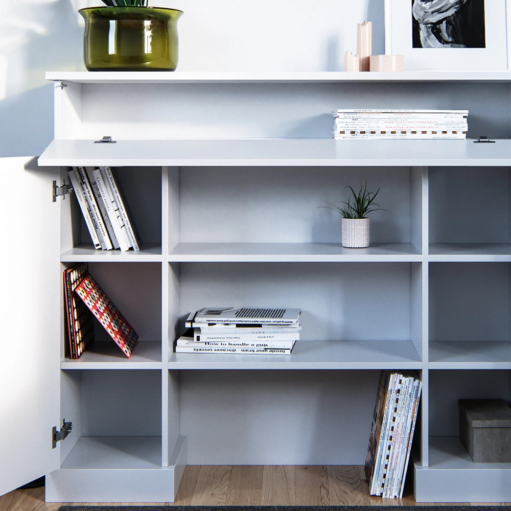 Vicco Cornice per caminetto Bianco 119.5 x 103 cm