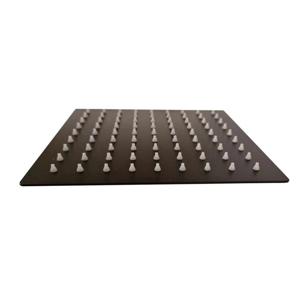 Sined Soffione Quadro 15 Nero Soffione Quadrato 6 Pollici Nero