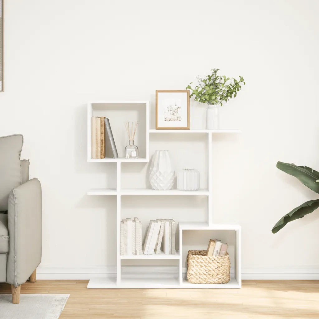Libreria Divisorio Bianca 92x29x112 cm in Truciolato 858120