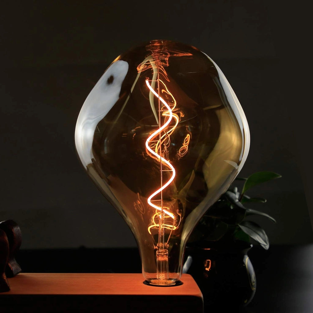 ZMH 1 lampadina LED grande E27 3W lampada a incandescenza irregolare bianco caldo 2200K non dimmerabile