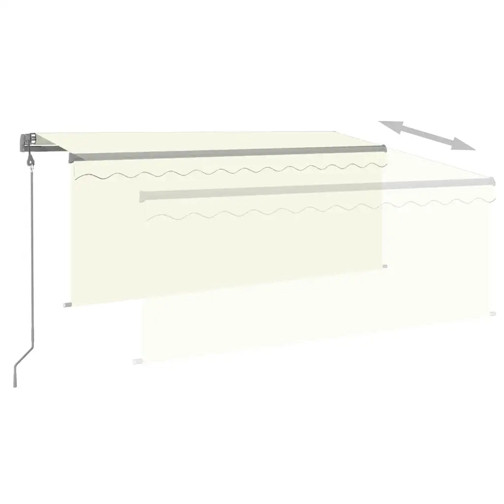 Tenda da Sole Retrattile Automatica con Parasole 3x2,5m Crema   cod mxl 60391