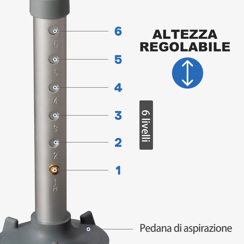 EasyComfort Sedia per Doccia con Imbottitura e Altezza Regolabile, Braccioli e Piedini a Ventosa