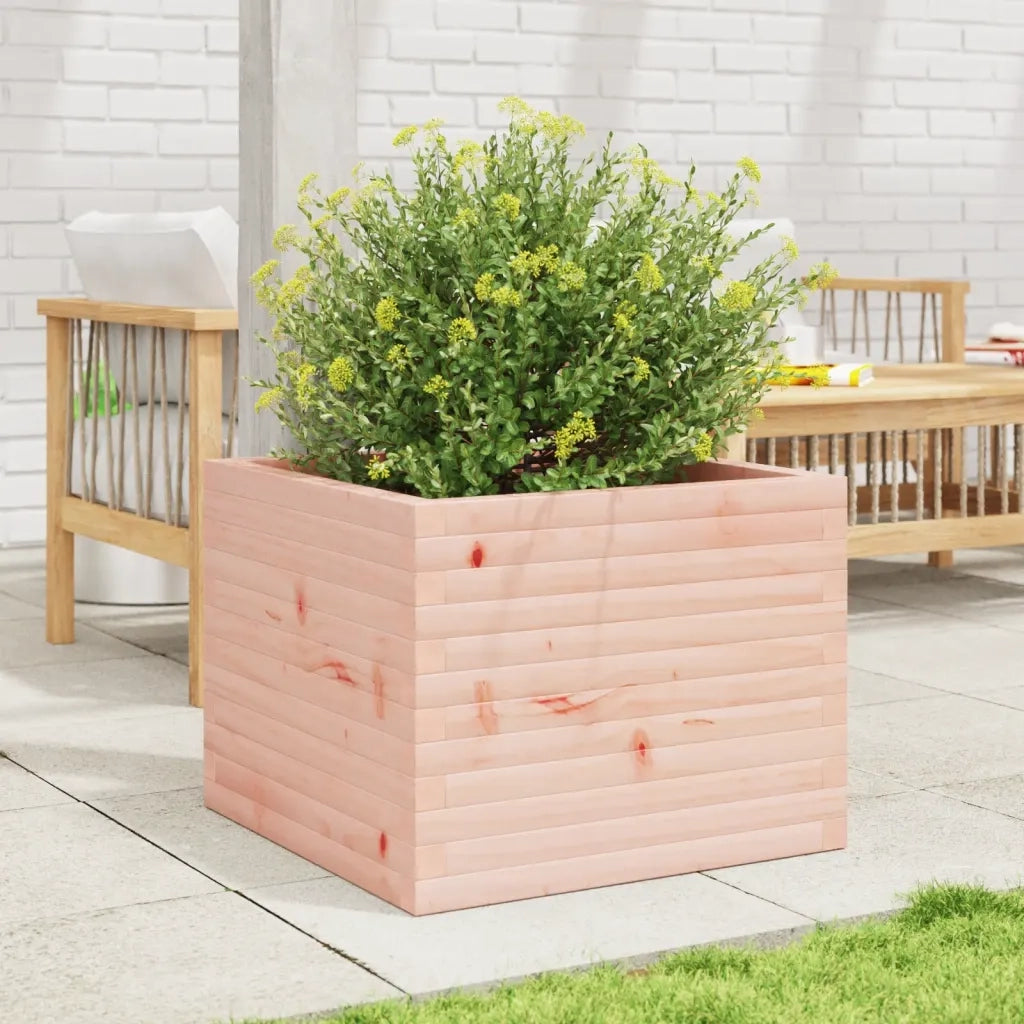 Fioriera | Cassetta per fiori | Vaso da Giardino 60x60x46 cm in Legno Massello Di Douglas