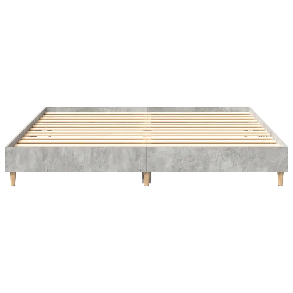 Giroletto senza Materasso Grigio Cemento 160x200cm Truciolato 3329033
