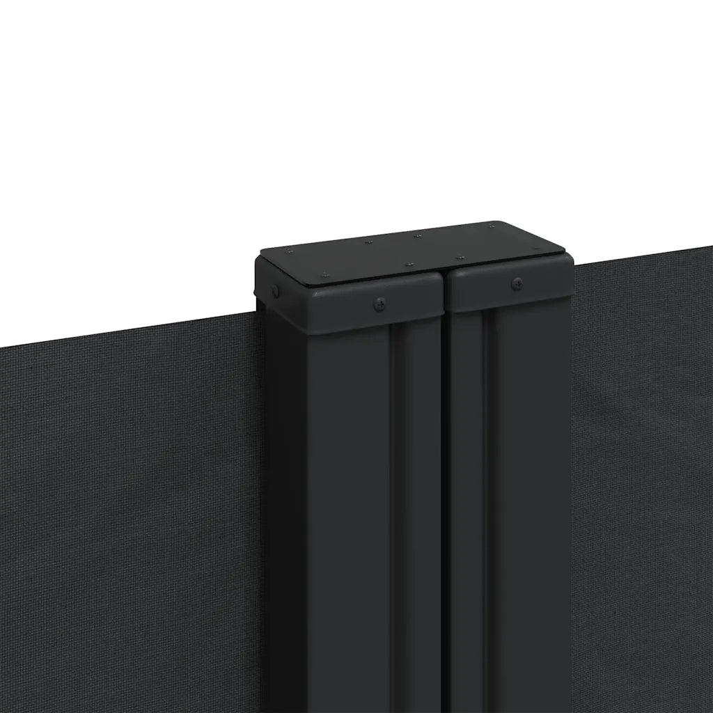 Tenda da Sole Laterale Retrattile Nera 100x1000 cm 4004684