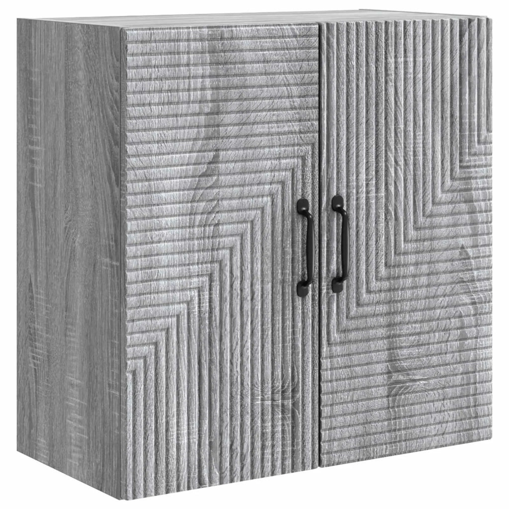 Mobiletto a muro Sonoma grigio 59 x 31 x 60 cm