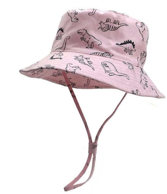 Cappello per bambini in cotone - 50 cm protezione solare per bambini - cappello per animali - unisex - cappello da pesca per bambini - primavera e estate cappello per bambini con stampa cartoon - cappello per bambini con cinturino regolabile