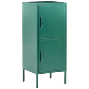 Moderno Armadietto in Acciaio con 2 Ante e 4 Ripiani color Verde