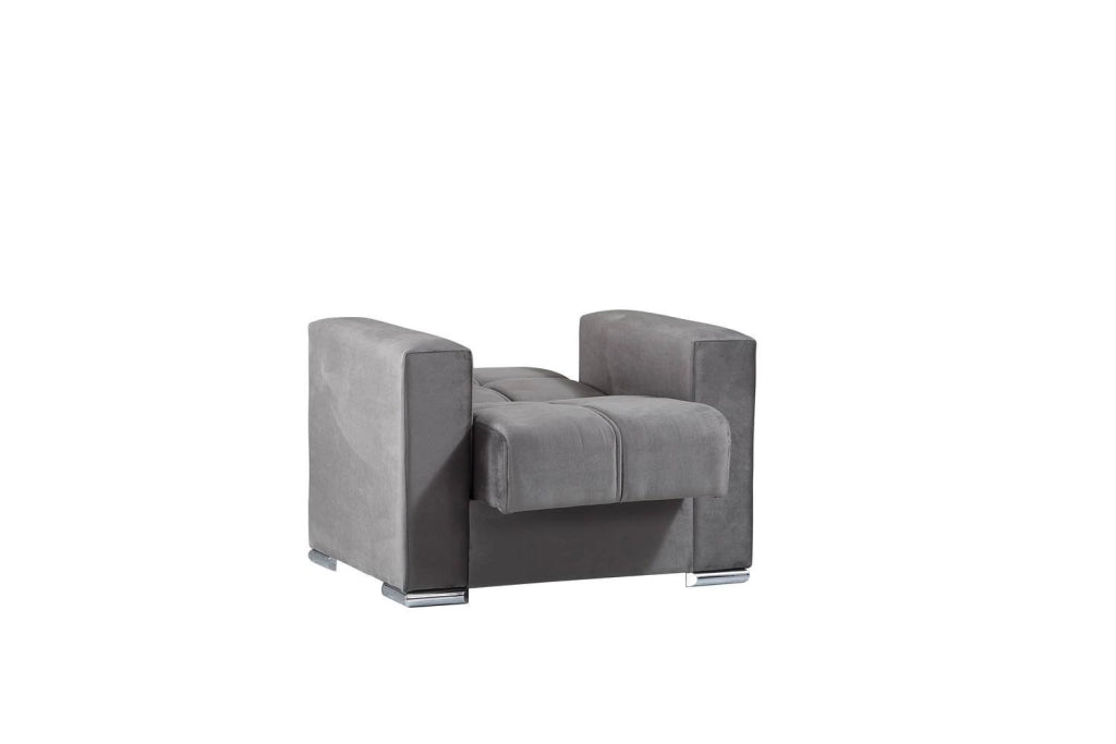 Bacoli, Poltrona Braccioli, Grigio