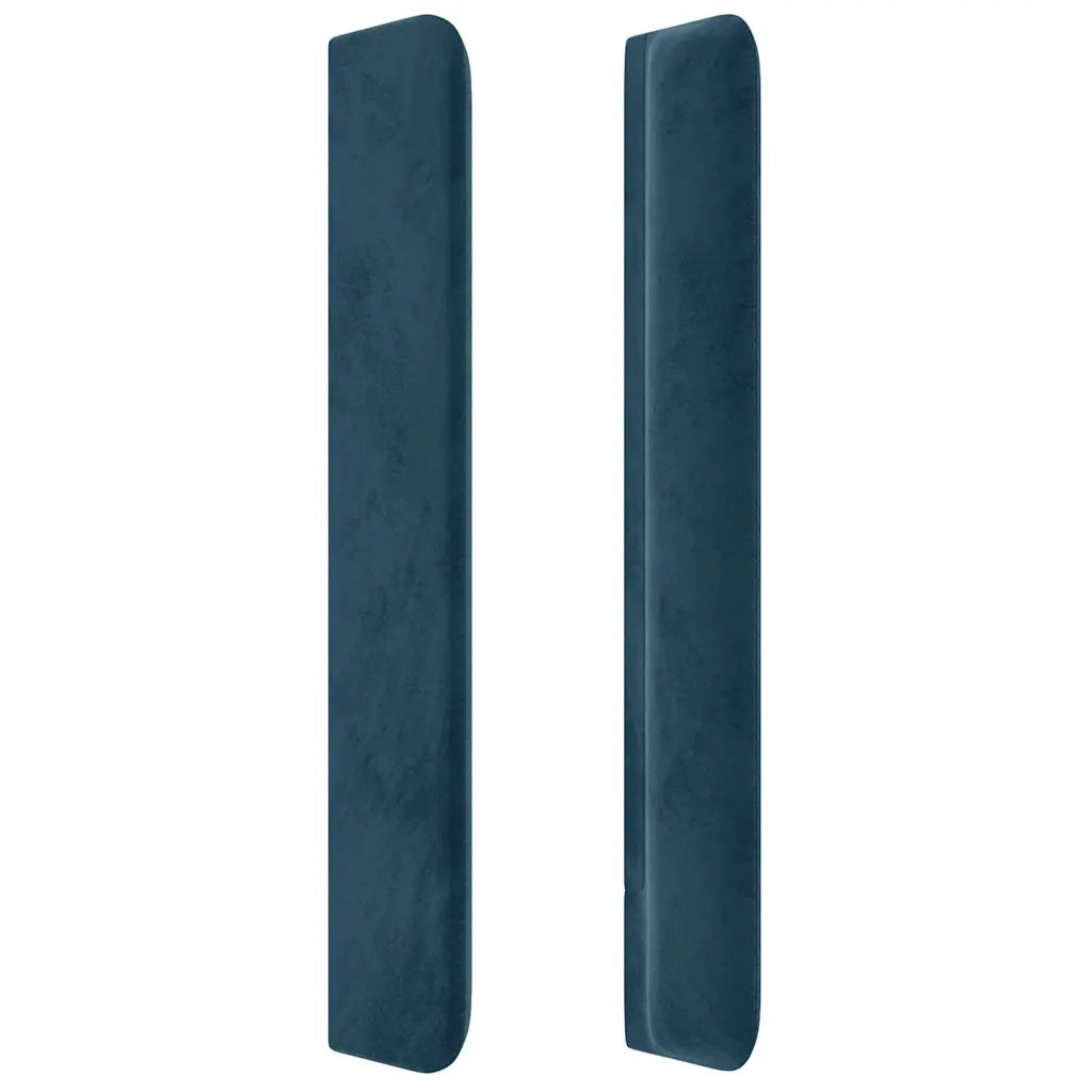 Testiera ad Orecchio Blu Scuro 163x16x118/128 cm in Velluto 3119638