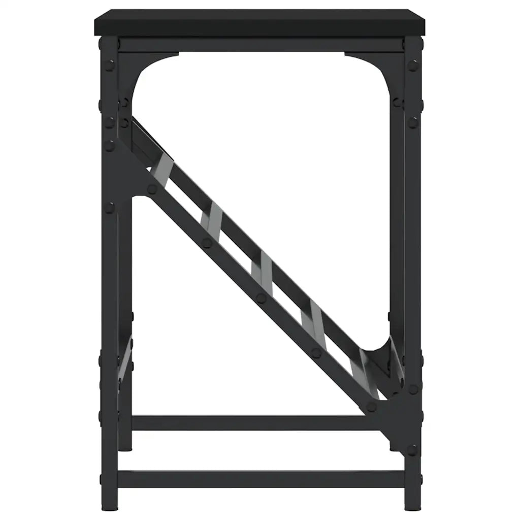 Scarpiera-Scaffale per scarpe Nera 60x30x45 cm in Legno Multistrato