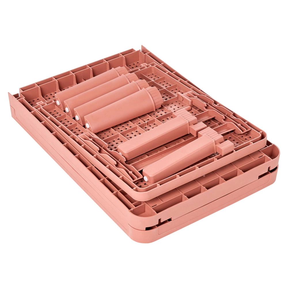Sdraio da giardino rosso Materiale sintetico Reclinabile Moderno Schienale regolabile Resistente alla ruggine Senza braccioli